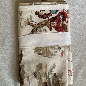 Kravet Singerie VTG Wesley Mancini Cotton Damask Fabric 2yards Chinoiserie Toile